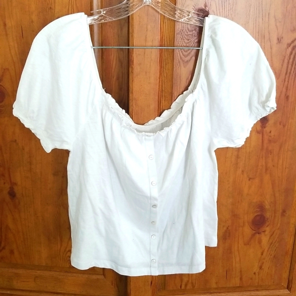 American Eagle Off the Shoulder Festival Top Medium